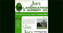 Desktop Screenshot of joeslandscapingandnursery.com