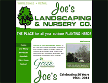 Tablet Screenshot of joeslandscapingandnursery.com